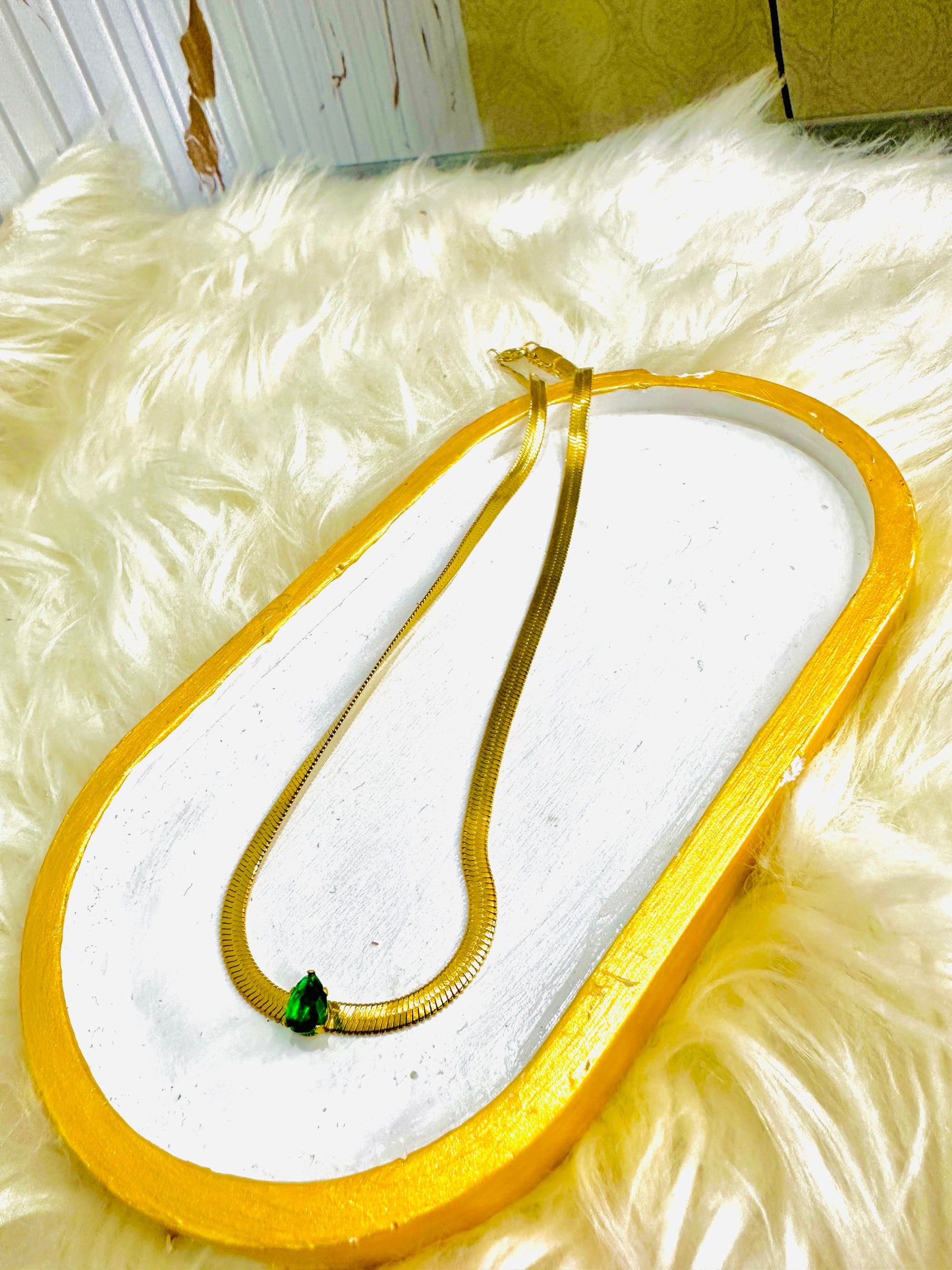 Drop stone|snake chain
