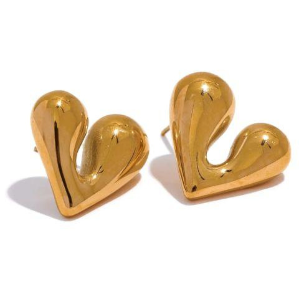 Heart Studs | Simple Love Elegance
