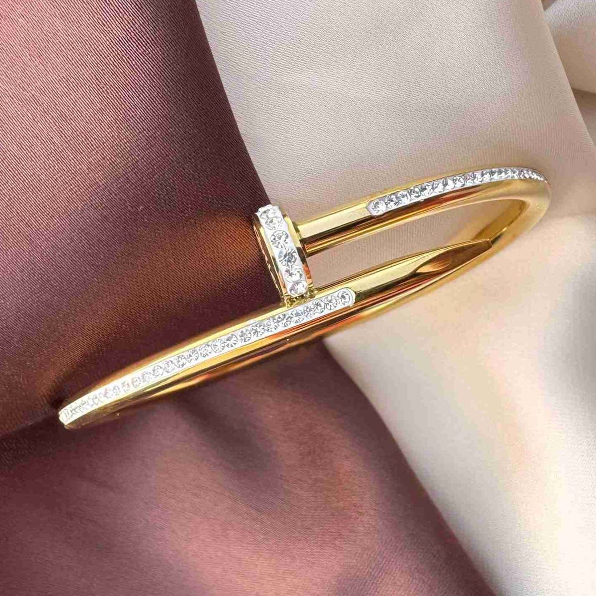 Nail Fully Studded Cuff | Bold Sparkle Meets Modern Edge