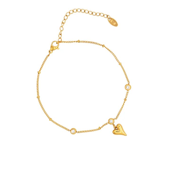 Hanging Heart Anklet | Sweet & Stylish Charm