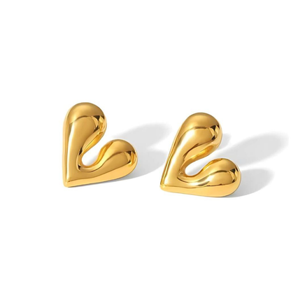 Heart Studs | Simple Love Elegance