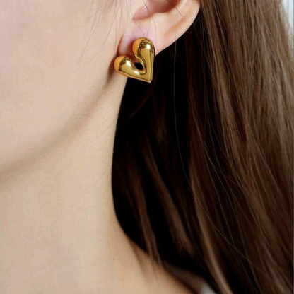 Heart Studs | Simple Love Elegance