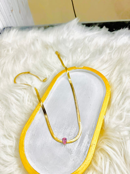 Drop stone|snake chain