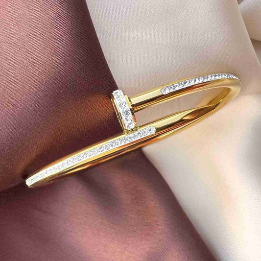 Nail Fully Studded Cuff | Bold Sparkle Meets Modern Edge