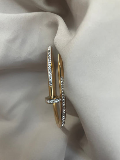 Nail Fully Studded Cuff | Bold Sparkle Meets Modern Edge