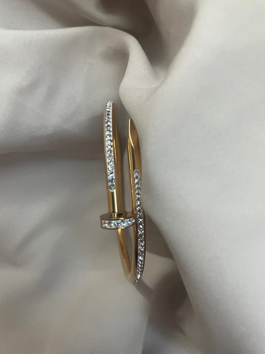 Nail Fully Studded Cuff | Bold Sparkle Meets Modern Edge