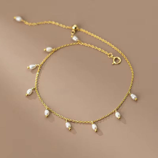 Pearls Anklet | Timeless Grace in Every Step