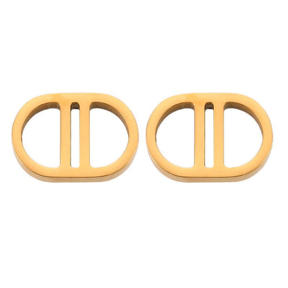 CD Navy Studs | Classic Elegance with a Bold Touch