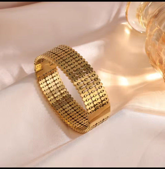 Serpent Scale Cuff | Bold Textured Statement